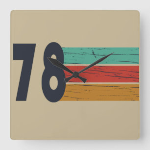 Relógio Quadrado nascer de aniversário de 1978