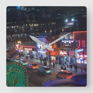 Relógio Quadrado Nashville Tennessee Centro Honky Tonks