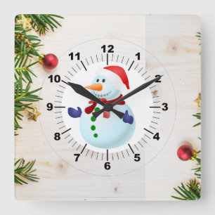 Relógio Quadrado Natal