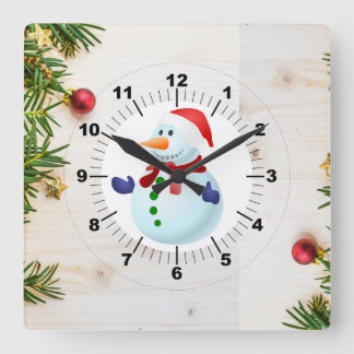 Relógio Quadrado Natal 