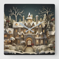Natal Snowy Manor Storybook Wonderland
