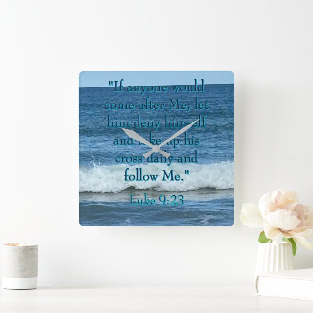 Relógio Quadrado Negar a si mesmo (Lar)