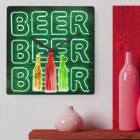 Neon LED Beer Sinal Emerald Green