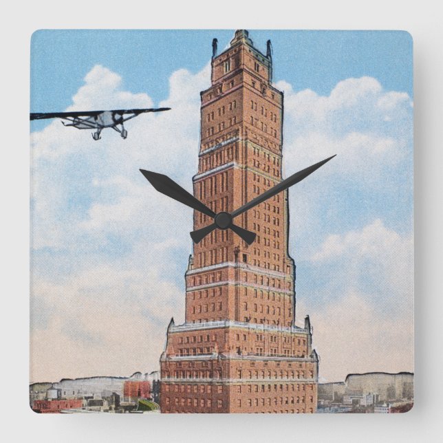 Relógio Quadrado New York: Torre de Ritz (Frente)