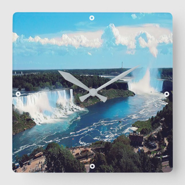 Relógio Quadrado NIAGARA FALLS - vista (Frente)