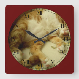 Relógio Quadrado Nite Nite que sonha o pulso de disparo de parede