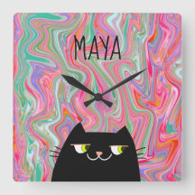 Nome do Monograma do Padrão de Artefato Preto e Ro