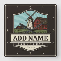 NOME Personalizado Farmhouse Rustic Farmhouse Old