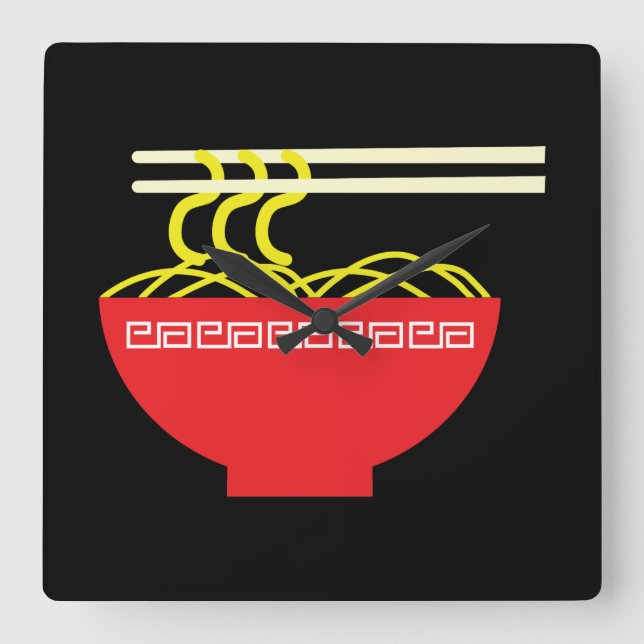 Relógio Quadrado Noodles (Frente)