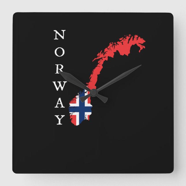 Relógio Quadrado Noruega (Frente)