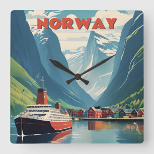 Relógio Quadrado Noruega
