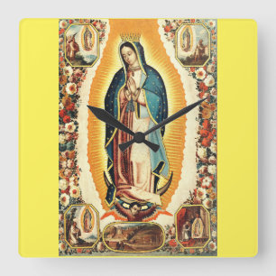 Relógio Quadrado Nossa Senhora de Guadalupe