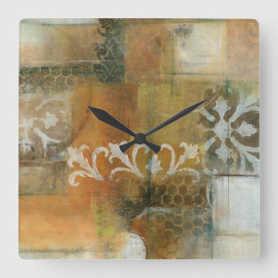 Relógio Quadrado Nota Moderna II