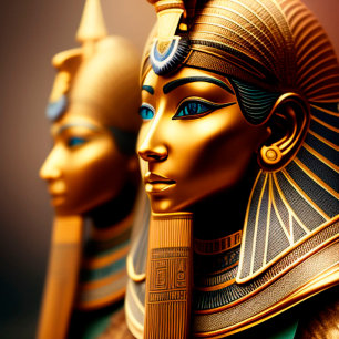 Relógio Quadrado Nubian Warrior Queen Egyptian Art Print On Clock 