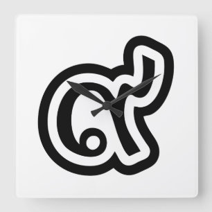 Relógio Quadrado Número afortunado 9 de Tailândia/nove/9 (Gao/Kao)