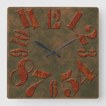 Números de metal enferrujado moderno