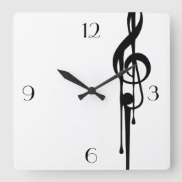 Relógio Quadrado Números personalizados grandes da limpeza G-G em p