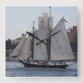 Relógio Quadrado NYC Sailboat 1