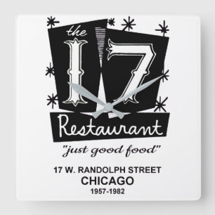 Relógio Quadrado O 17 Restaurante, Chicago, IL