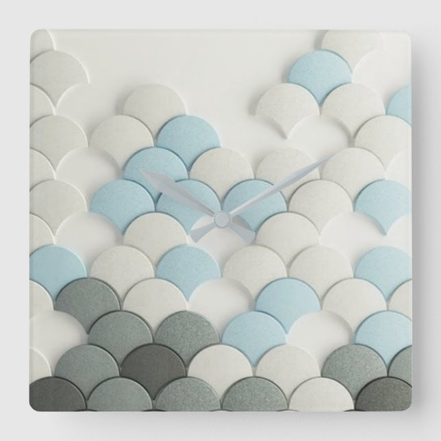 Relógio Quadrado O abstrato Pedals pulso de disparo de parede (Frente)