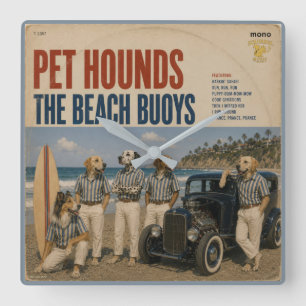 Relógio Quadrado O Álbum Beach Buoys: uma paródia