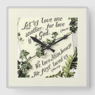 Relógio Quadrado O Amor É de Deus