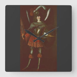 Relógio Quadrado O Arcanjo Miguel por Francisco de Zurbarán