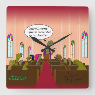 Relógio Quadrado O deus nunca dá-nos mais do que nós podemos