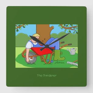 Relógio Quadrado O Gardener