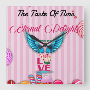 Relógio Quadrado O "Gosto Do Tempo"