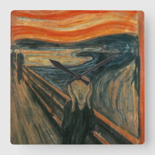 Relógio Quadrado O Gritar - Edvard Munch