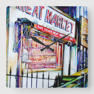 Relógio Quadrado O Jardim da Sabedoria da Aldeia Oriental