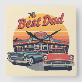 Relógio Quadrado O Melhor Restaurante do Papai