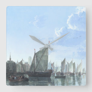 Relógio Quadrado O Mosa em Dordrecht