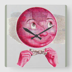 Relógio Quadrado O mundo em sua mente