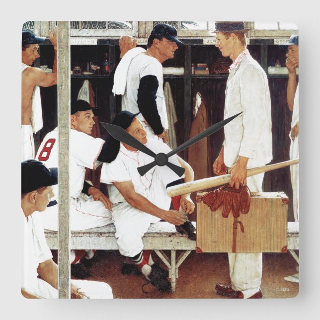 Relógio Quadrado O novato (Frente)