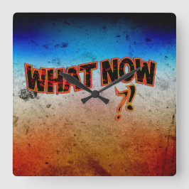 Relógio Quadrado O Que Agora?