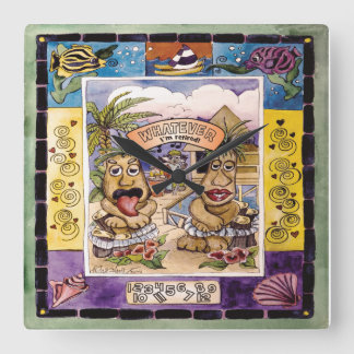 Relógio Quadrado O que quer que, mim são aposentadas! Pulso de