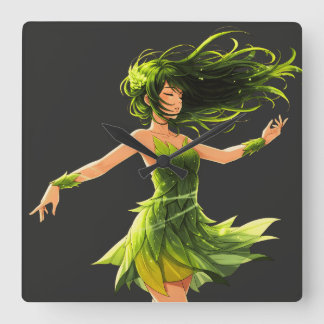 Relógio Quadrado O Sussurro do Vento