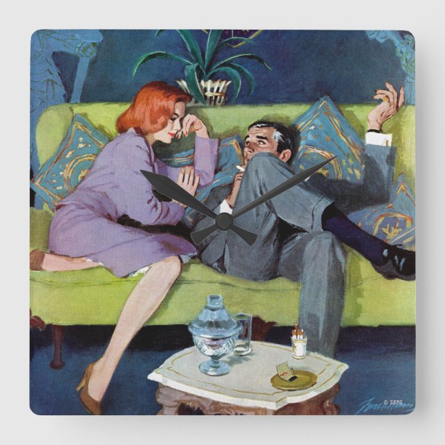 Relógio Quadrado O último ataque do Monte Negro (Frente)