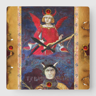 RELÓGIO QUADRADO OBJETIVOS ANTIQUÍMICOS DE RENASCIMENTO 15/DISPOSI