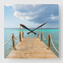 Relógio Quadrado Oceano e Pata Longa