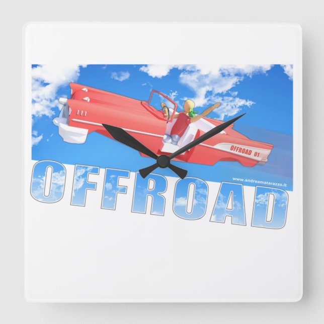 Relógio Quadrado Offroad - 01  (Frente)