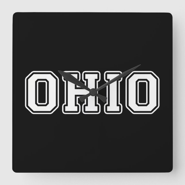 Relógio Quadrado Ohio (Frente)