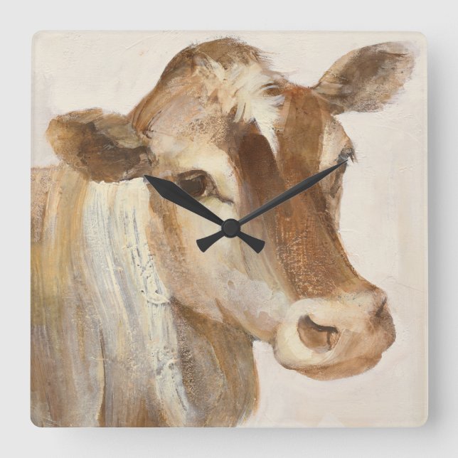 Relógio Quadrado Olhando o luz de I (Frente)