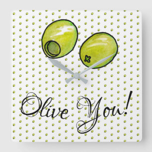 Relógio Quadrado Olive