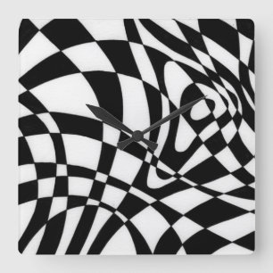 Relógio Quadrado Óptica nº 1 de Michael Moffa c1991