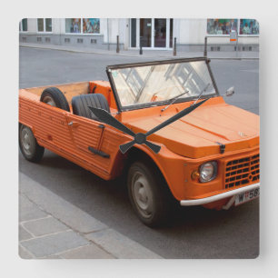 Relógio Quadrado Orange Citroen Mehari