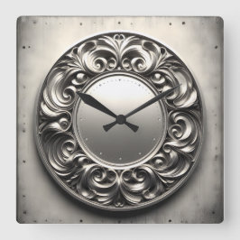 Relógio Quadrado ornament ring 