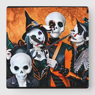 Relógio Quadrado Os Que Resistem ao Halloween